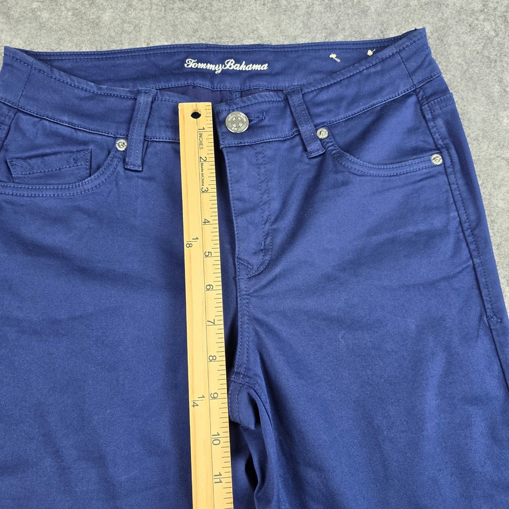 Tommy Bahama Boracay Beach High Rise Boardwalk Shorts Island Navy Blue Womens 2 - Picture 5 of 10